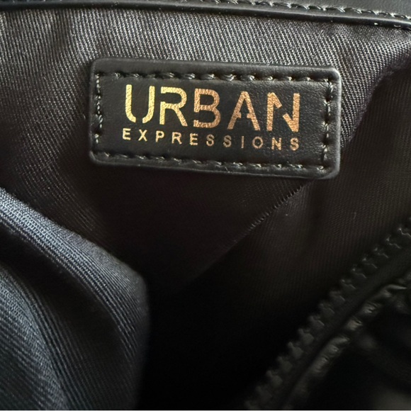 NWT Urban Expressions Black Quilted Bag - Picture 5 of 6